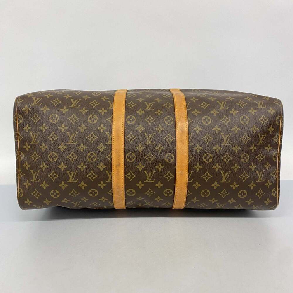 LOUIS VUITTON Authentic Brown Monogram Keepall 55 Boston Bag - Picture 3 of 12